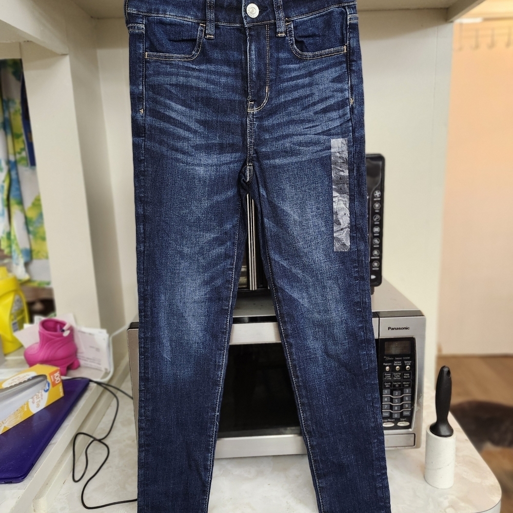 American Eagle Outfitters Dark Blue Skinny Jeans